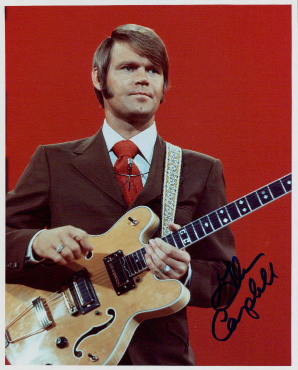 Glen Campbelll signed 8x10 Photo Poster painting COA in-person