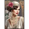 Vintage Girl-11CT Stamped Cross Stitch 50*75cm tapestrymarket