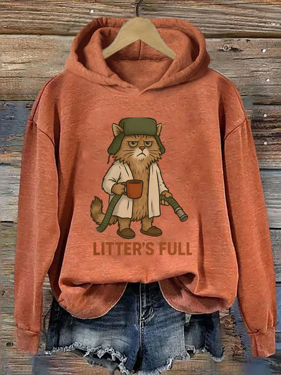 Litter's Full Christmas Vacation Cat Hoodie
