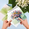(US Local)6Pcs Flower Bucket DIY Diamond Painting Card for Holiday Party Favors for Kids Greeting Card Kit