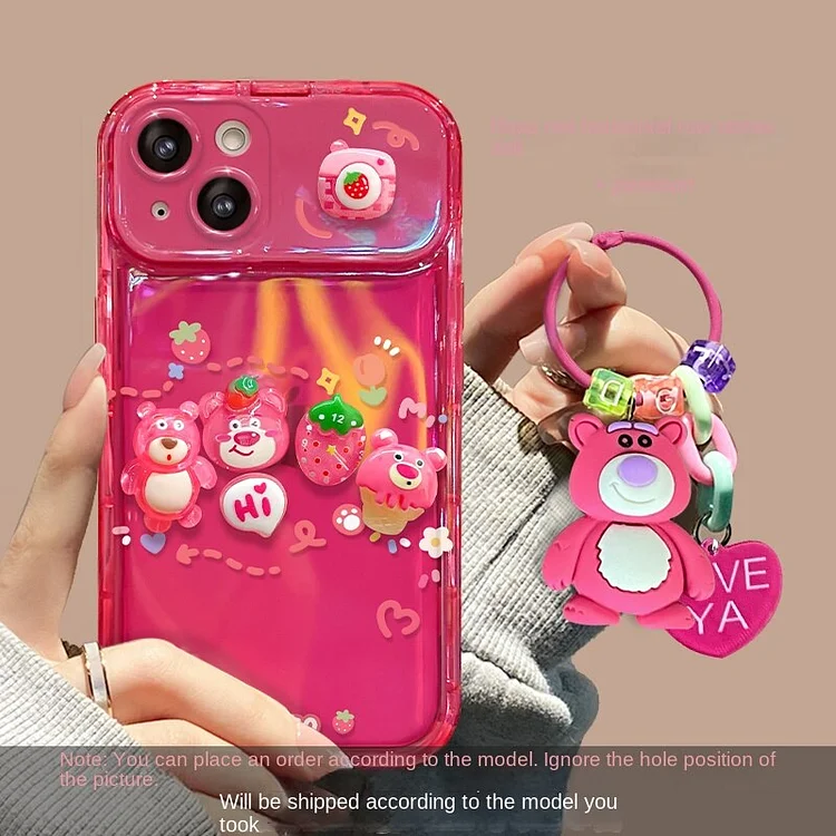 Full screen pink bear Phone Case For Xiaomi 13 12 11 11LITE 10TPO Redmi Note 12 K40 K50 K60 POCO X2 F3 X3 X4GT M4 PRO Cover