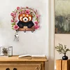 (US Only)Raccoon Theme Wood DIY Diamond Painting Hooks Home Decor Craft Kit for Wall