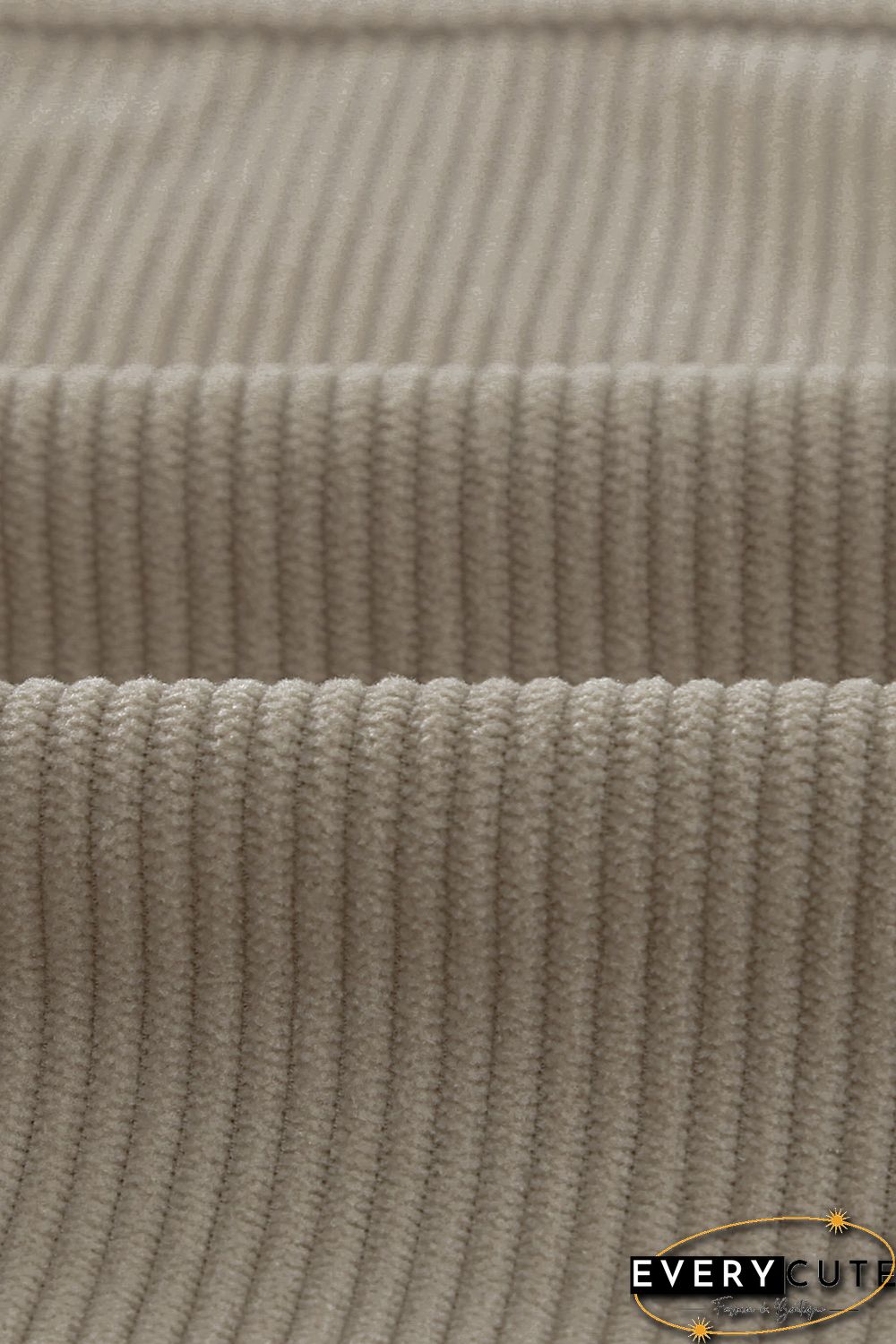 Khaki Corduroy Button Pocket Shirt