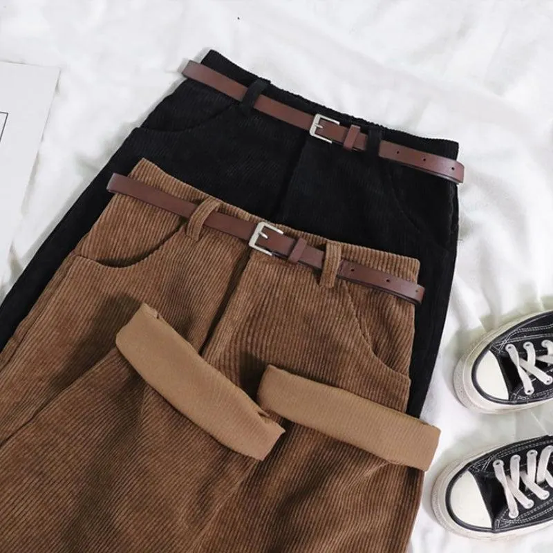 Brownm Academia Corduroy Pants