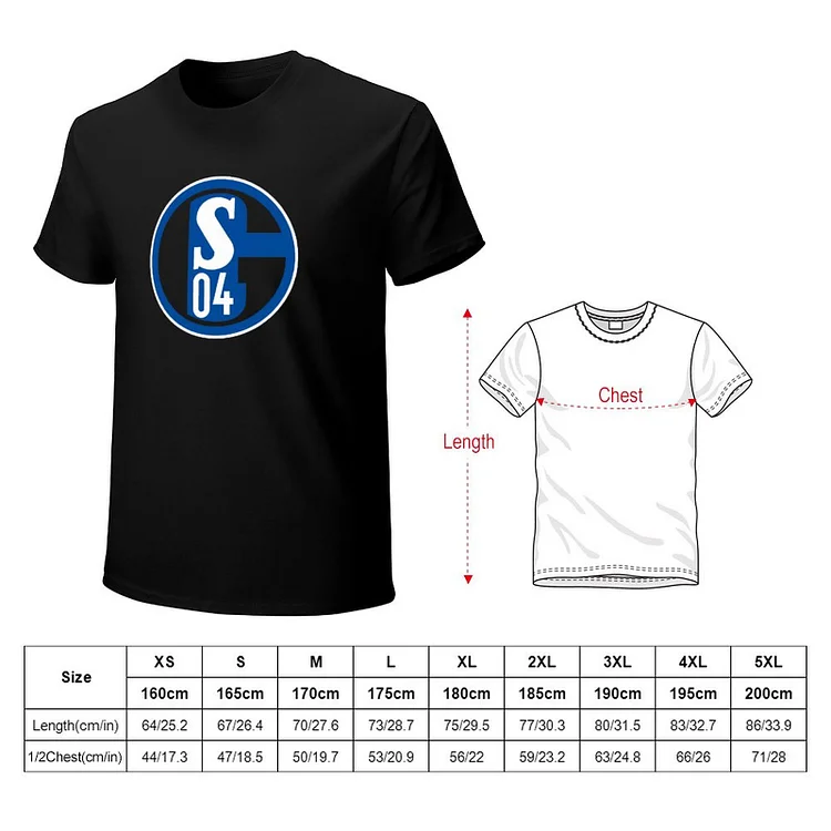 FC Schalke 04 Core Stretch Slim Cneck Gildan Tee T-Shirt Herren