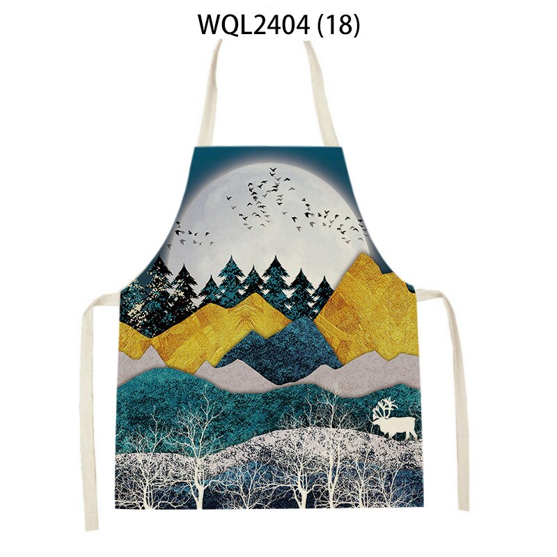 Linen Kitchen Apron Classical mythological animal