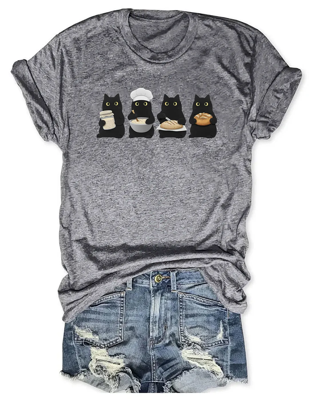 Black Cats Sourdough T-shirt