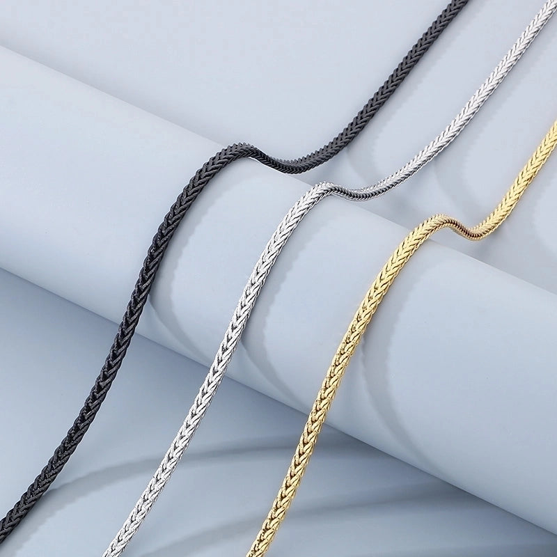 Minimalist Solid Color 304 Stainless Steel 18K Gold Plated Necklace