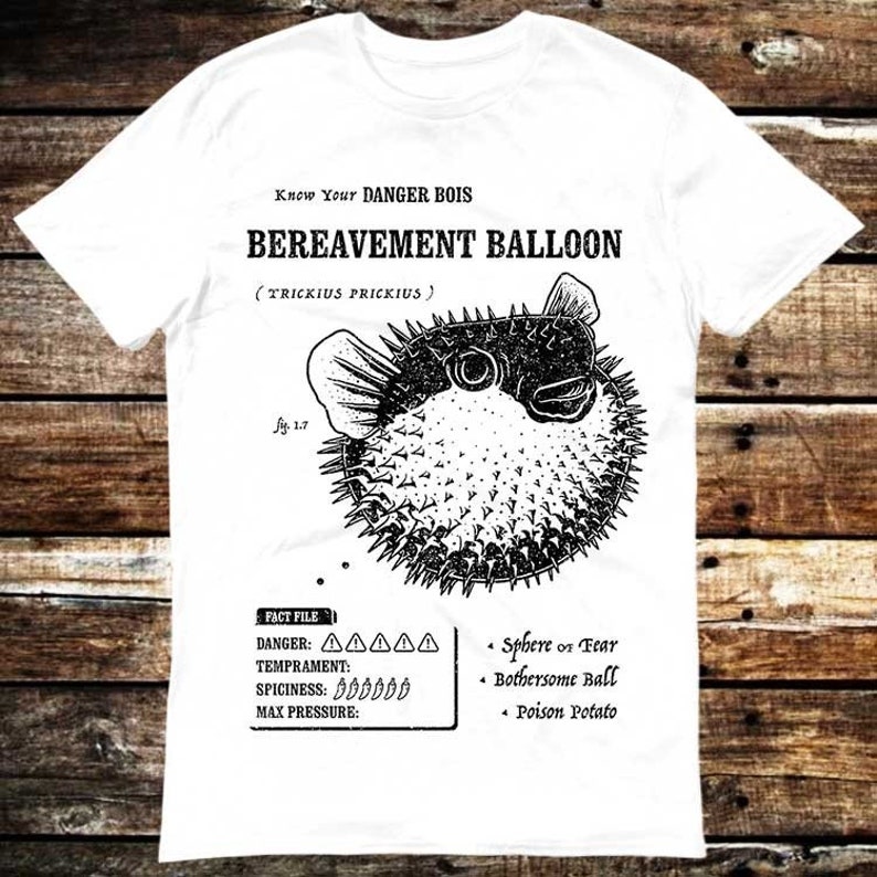 Bereavement Balloon Fish Fishing Fishy T Shirt
