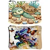 2pcs DIY Diamond Art Diamond Dot Card Pack Diamond Painting Coin Pouch (Sea Turtle)