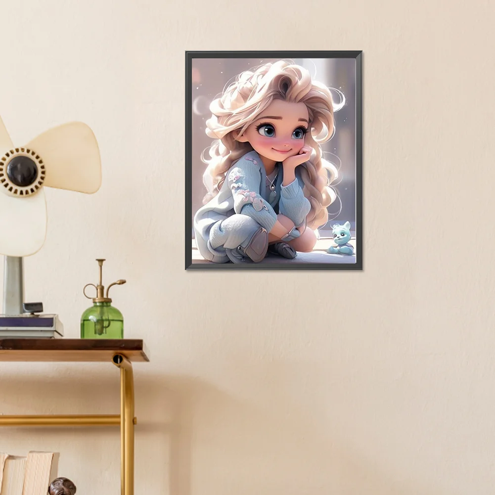 Diamond Painting - Full Round Drill - Girl(Canvas|40*50cm)