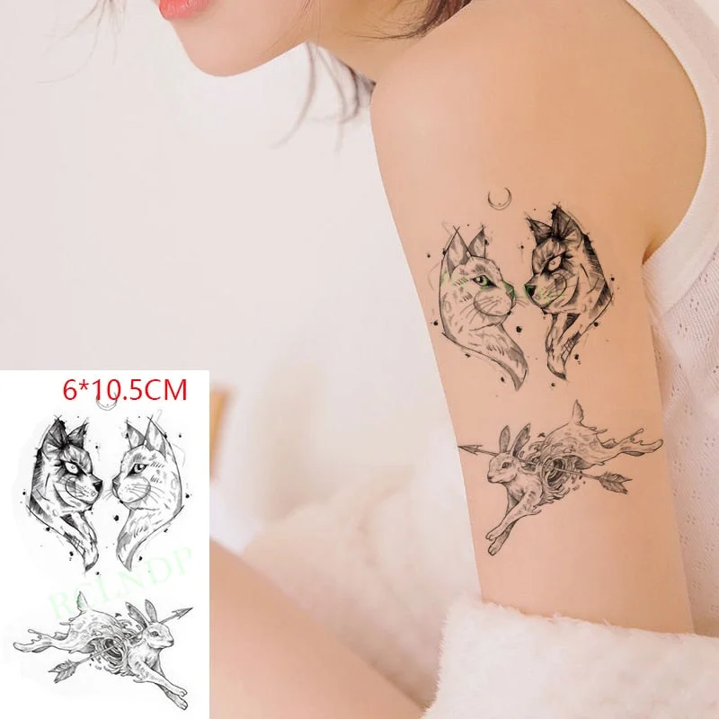 Waterproof Temporary Tattoo Sticker lovely bamboo panda animals tatto flash tatoo fake tattoos for kids men women