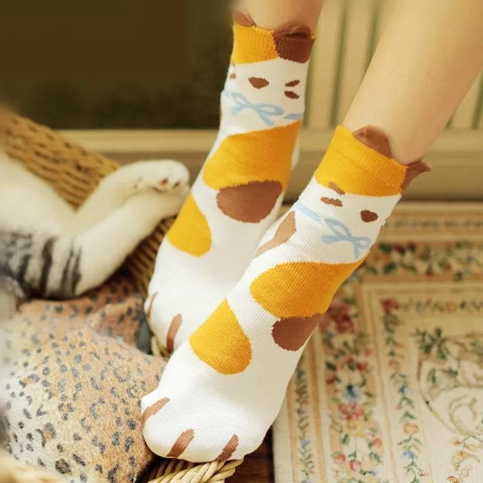 Cute Kitty Three-Piece Set Socks SP1711065