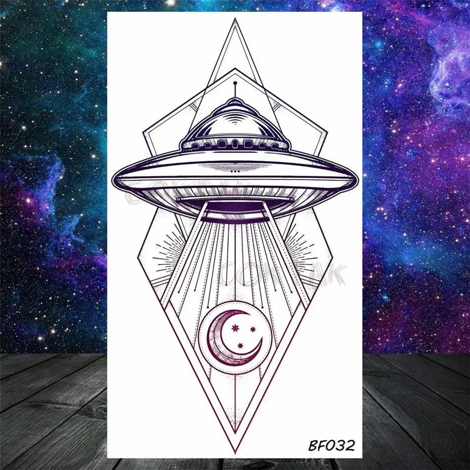 Lovely Small Planets Temporary Tattoos Realistic Sheets Body Art Arm Tattoos Paper For Adult Kids Fake Waterpoof Tattoo Sticker