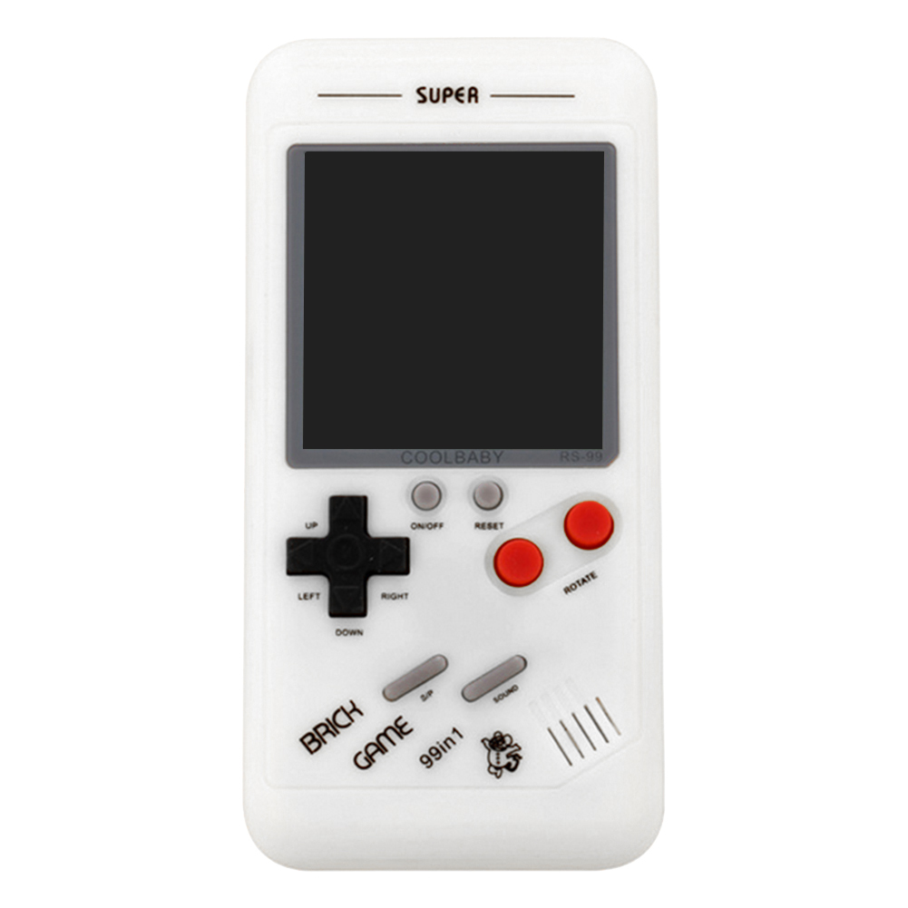 

Kids Adults Russia Square Game Console Retro Handheld Mini Gaming Player, White, 501 Original