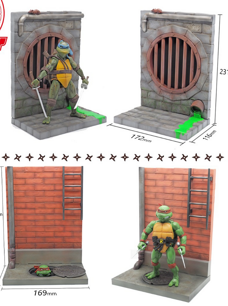 PRE-ORDER Ramen Toy Teenage Mutant Ninja Turtles （TMNTS01 & TMNTS02）1/12 Action Figure-