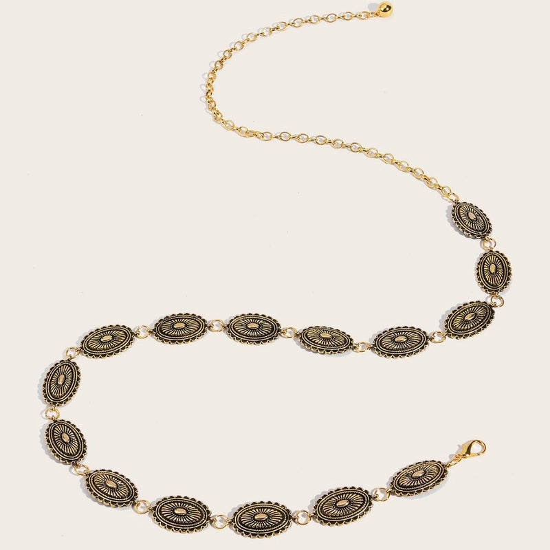 Vintage Waist Chain Women’s Decorative Thin Belt Simple Versatile With Dress Fashion Waist Chain Small Belt Skirt In Stock