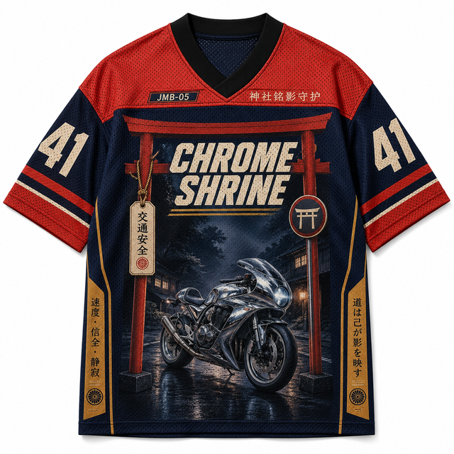Chrome Shrimp Mesh Jersey