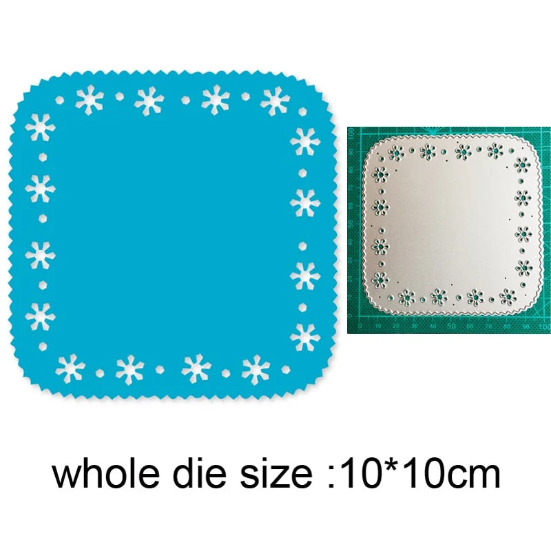 Craft Metal Cutting Dies Cut Die Mold Lace Background Frame Decoration Scrapbooking Dies Knife Mould Blade Punch Stencils Dies