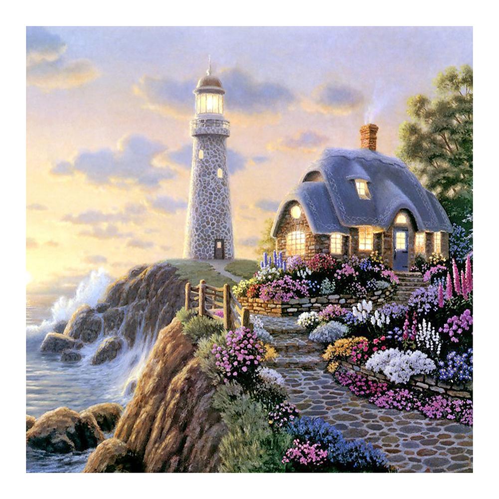 

30*30CM - House - Round Drill Diamond Painting, 501 Original