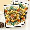 Flower Mandala 5D DIY Diamond Art Painting Notebook Kit 50 Pages A5 Rhinestone Art Painting Notebook Kit for Adults Beginners Holiday Birthday Gift