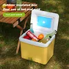 15L Camping Cooler Box Insulated Ice Chest Portable Ice Bucket for Outdoor Use