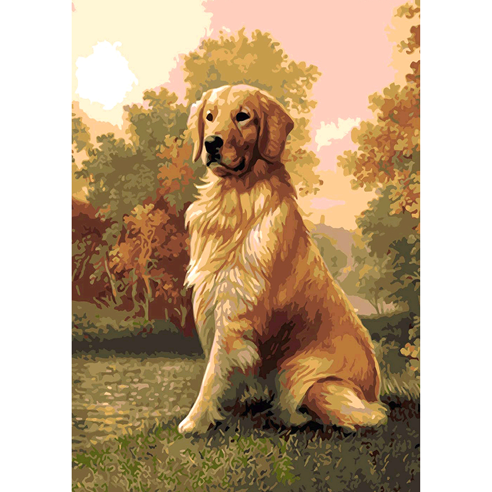 

(Multi-Size) Dog - Round/Square Drill Diamond Painting - 30*40CM, Round diamond 30*40cm, 501 Original