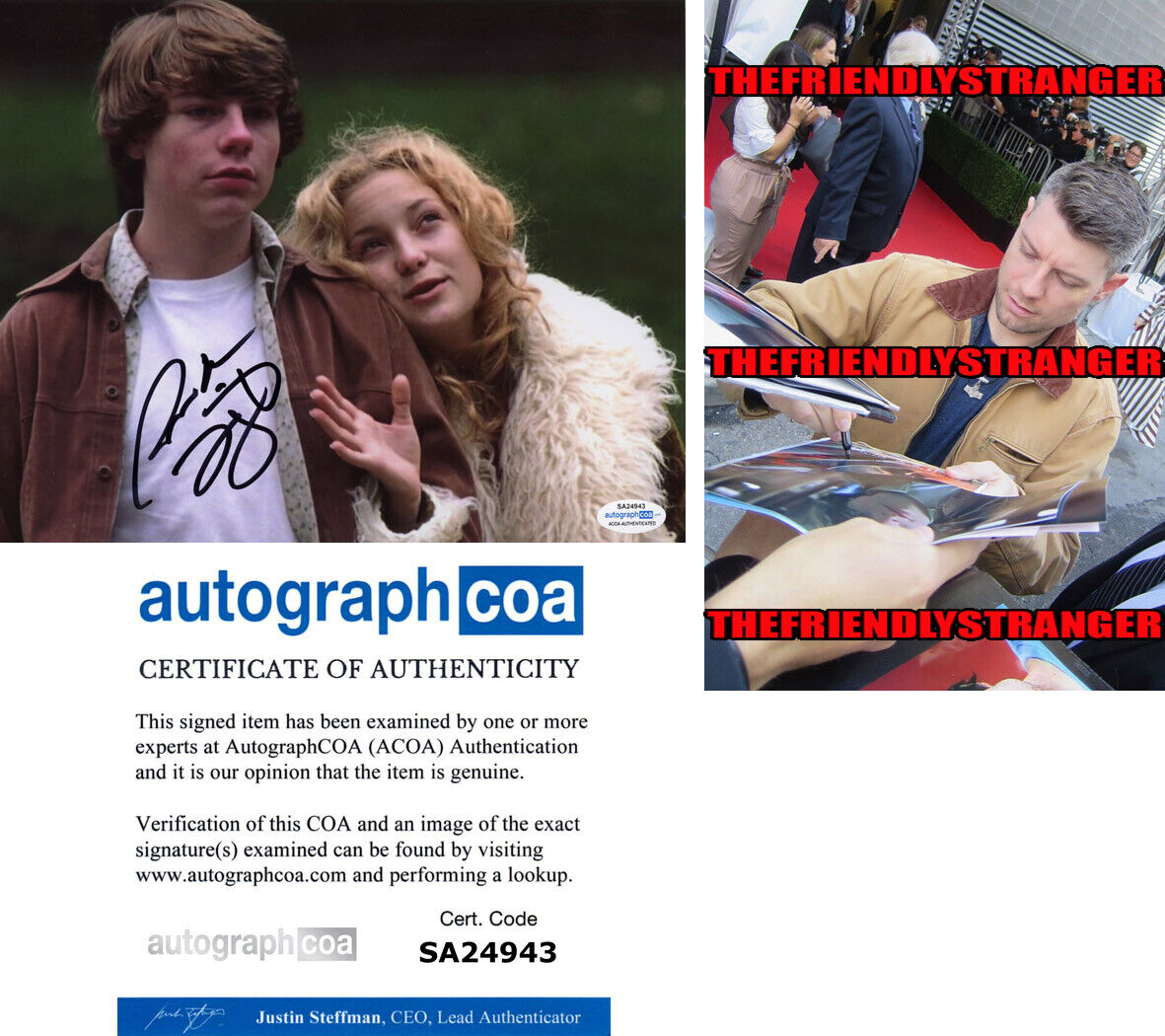 PATRICK FUGIT signed Autographed ALMOST FAMOUS