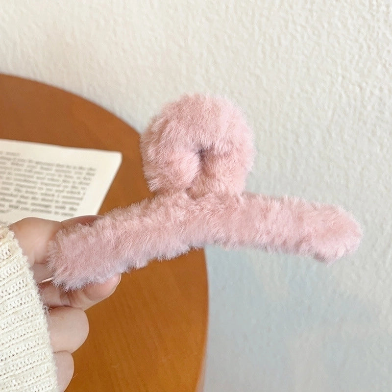 Minimalist Solid Color Arylic Hair Claws 1 Piece