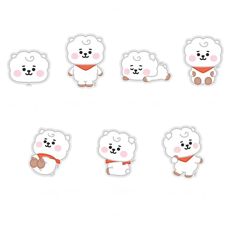 Kpop BT21 Waterproof Stickers - Cutsy World