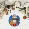 8Pcs Diamond Painting Wooden Christmas Coasters with Holder Gift for Mom