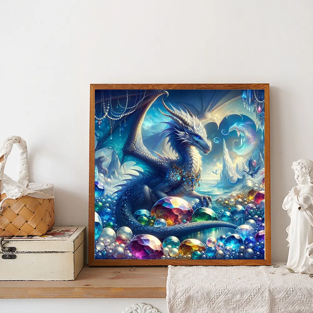 Diamond Painting - Full Round Drill - Dragon(Canvas|30*30cm)