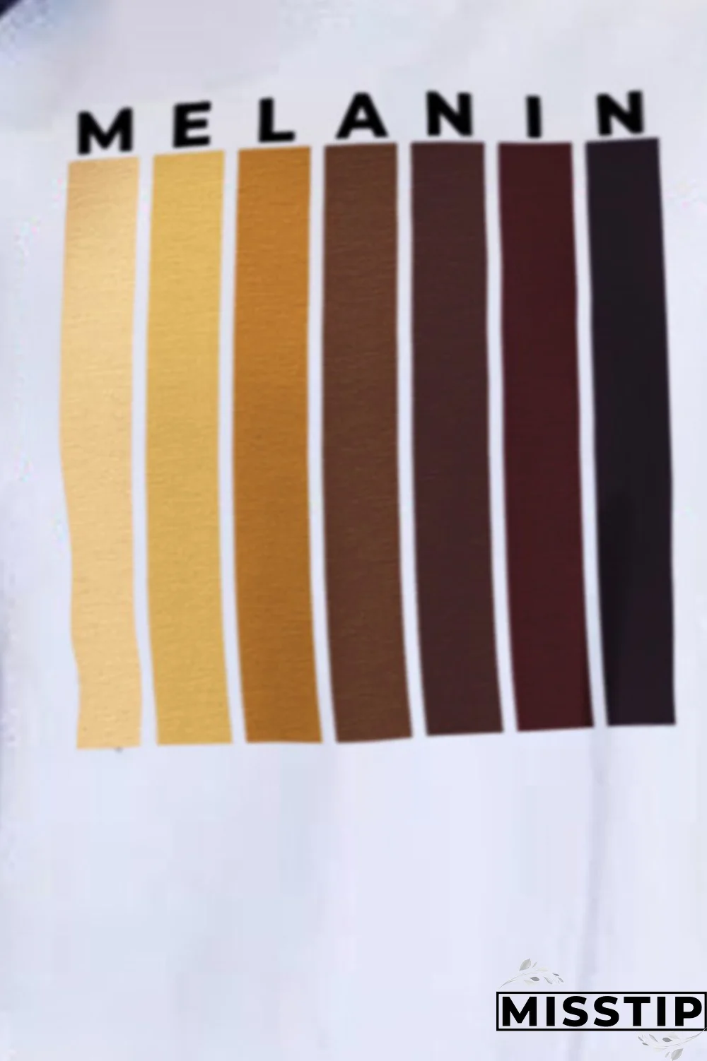 White Fashion Daily Print Patchwork Letter O Neck Tops