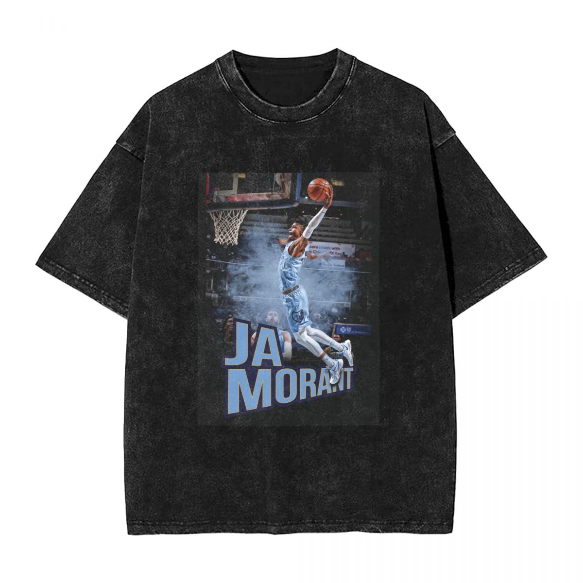 Memphis Grizzlies Ja Morant Artistic Washed Oversized Vintage Men's T-Shirt