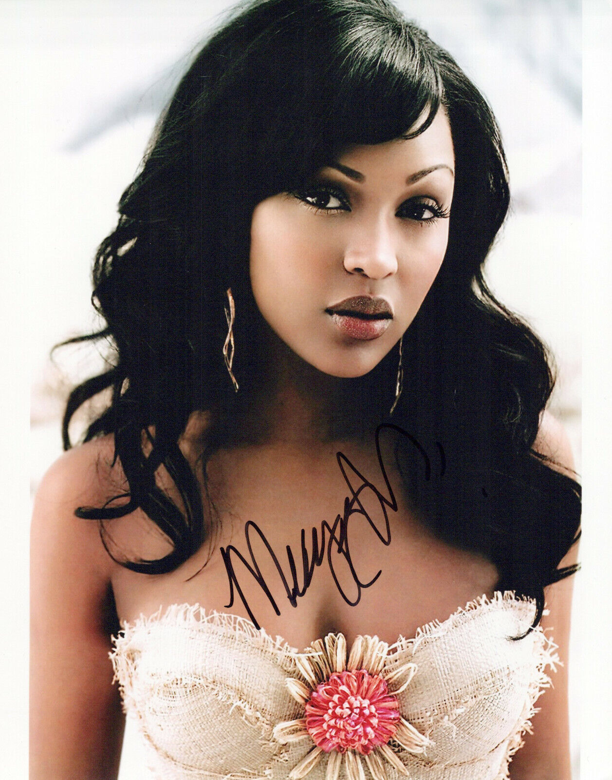 Meagan Good glamour shot autographed Photo Poster painting signed 8x10 #3