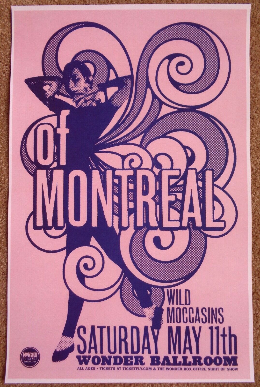 OF MONTREAL 2013 Gig POSTER Portland Oregon Concert