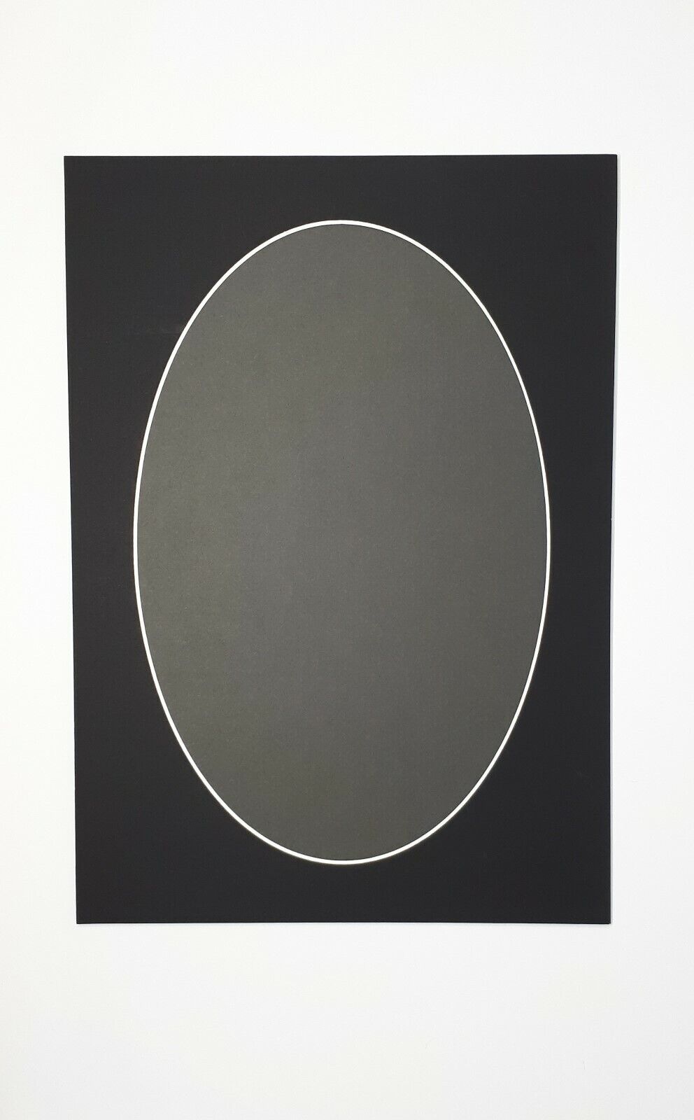 A4 Photo Poster painting / Picture Mount - Oval Aperture + 2 inch Border - Misc Colours  P&P