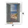 Sea View Outside The Door | Full Round Diamond Painting Kits