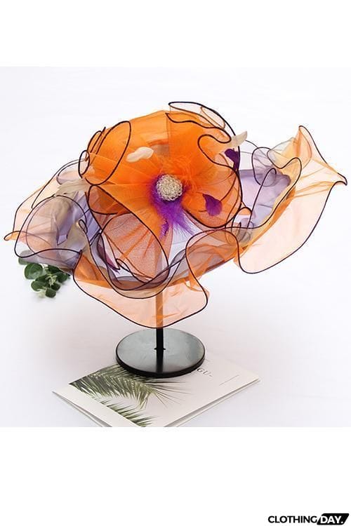 Organza Layer Flower Hat