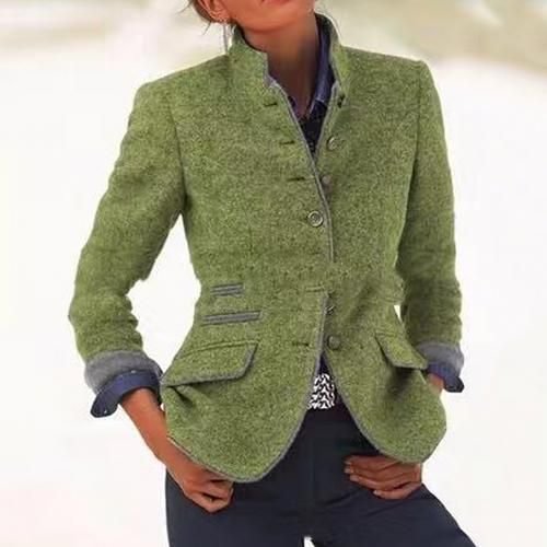 Women's Vintage Collar Long Sleeve Jacket