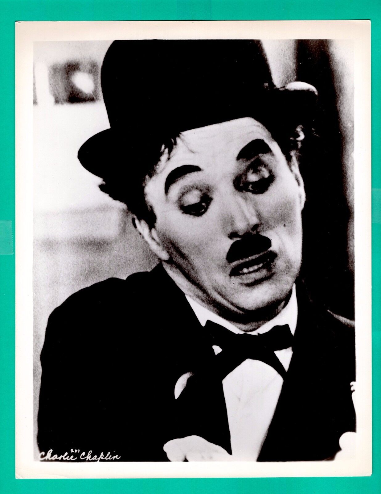 CHARLIE CHAPLIN Movie Actor Promo Vintage Photo Poster painting 8x10