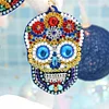 4pcs Diamond Painting Skull Ornament Keychain