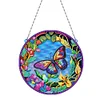 DIY Suncatcher Animal Flower Colorful Diamond Drawing Hanging Ornament (Butterfly)
