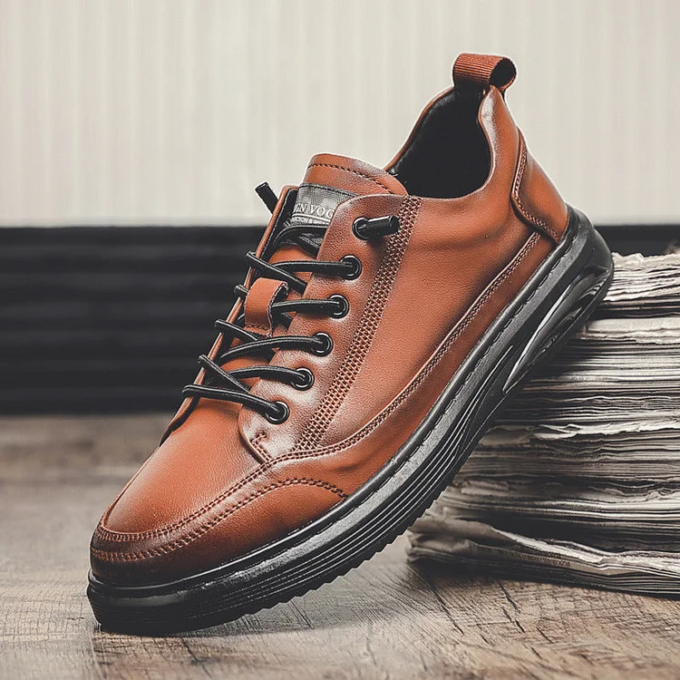 New soft-soled men's casual leather shoes