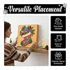 (25x25cm)DIY Pearl Painting Xmas Framed Handmade Pearl Material Art Kit Living Room Decor