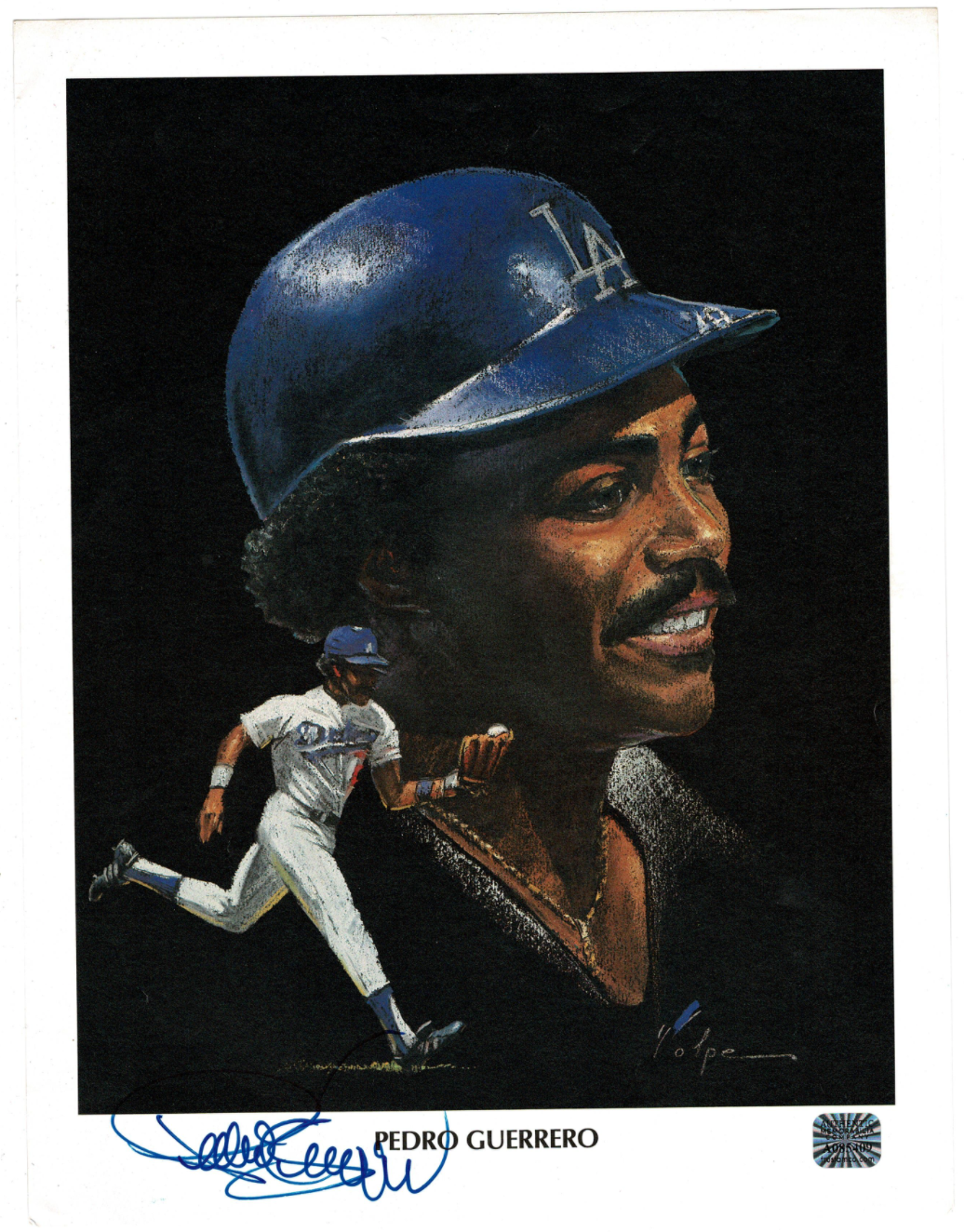 Pedro Guerrero signed autographed Photo Poster painting! RARE! AMCo Authenticated! 9795