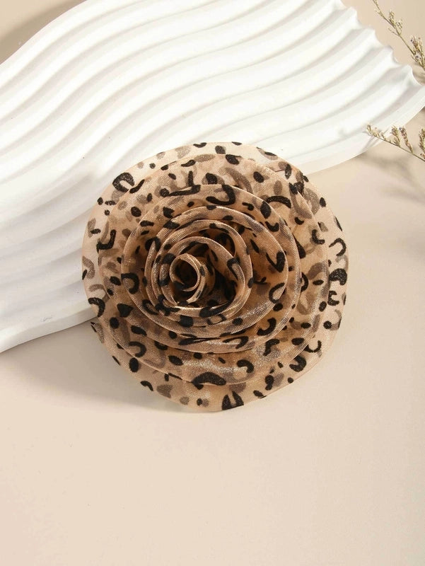 Elegant Lady Pin Flower Leopard Women’s Brooches