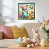 Diamond Painting -DIY Round Drill Egg-bearing Rabbit(40x40cm)