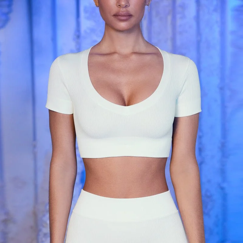 Billionm Sports Leggings Seamless High Waist Pants for Women Ribbed Bubble Butt Gym Fitness Leggin Quick Drying Clothing