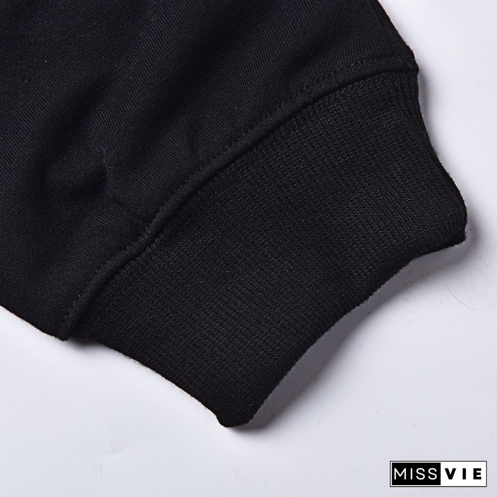 Winter Streetwear Hoodies and Pants Plus Size Sets